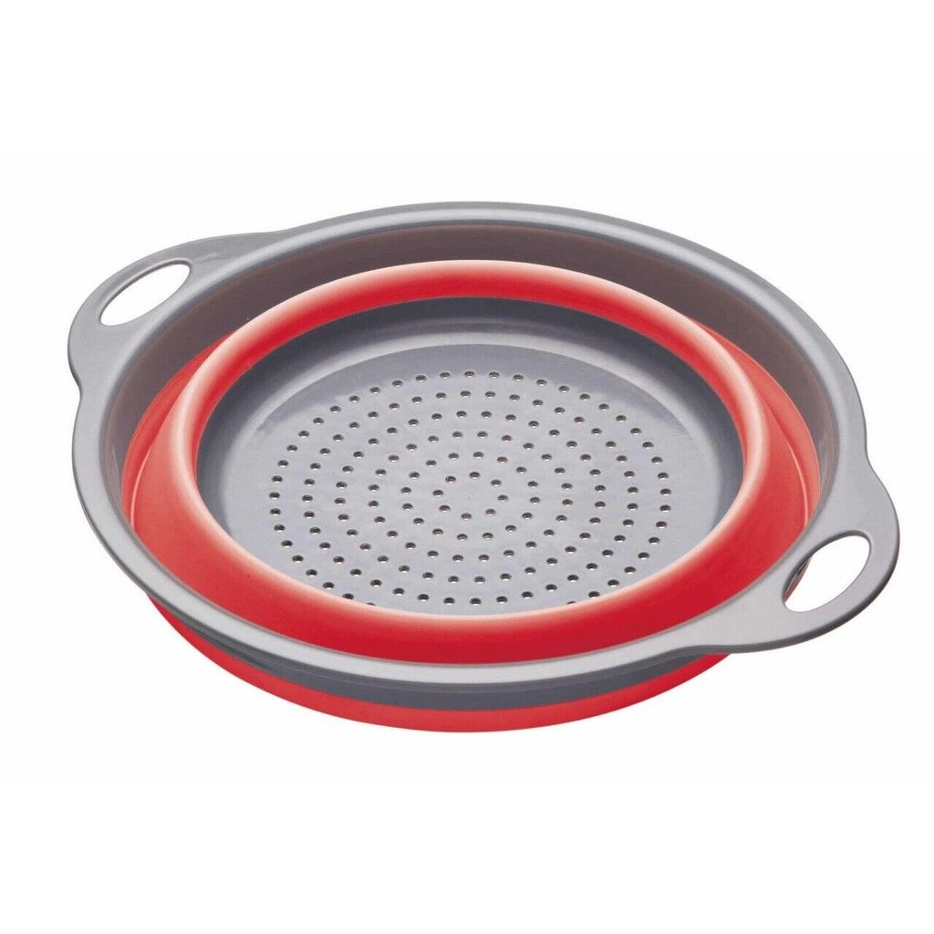 Passoire rétractable Colourworks rouge 24cm - Visuel 0